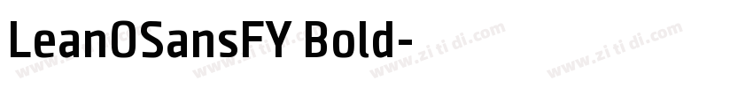 LeanOSansFY Bold字体转换